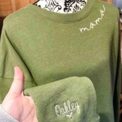 Edgy Mama Neck embroidered Shirt - image3